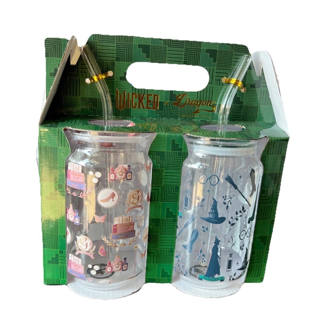 Themed Glass Set - Black and Blue